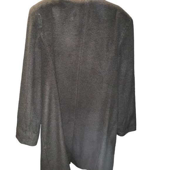 Liz Claiborne size 16 dark green wool pea coat, mid length, lined - Picture 4 of 6